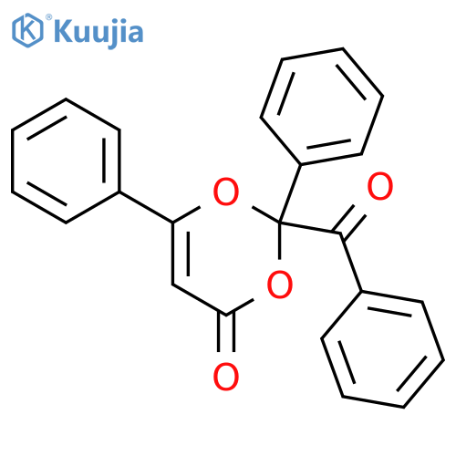 4H-1,3-Dioxin-4-one, 2-benzoyl-2,6-diphenyl- structure