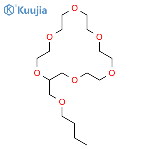 1,4,7,10,13,16-Hexaoxacyclooctadecane, 2-(butoxymethyl)- structure