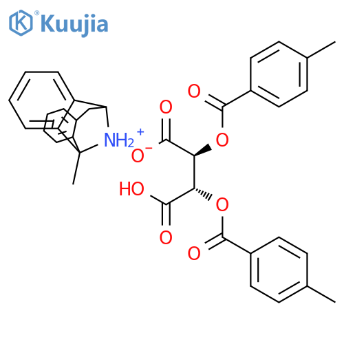 (+)-(10,11-Dihydro-5-methyl-5H-dibenzo(a,d)cyclohepten-5,10-diyl)ammonium hydrogen (S-(R*,R*))-2,3-bis(p-toluoyloxy)succinate structure