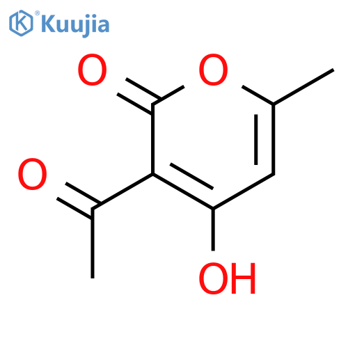 3-Acetyl-4-hydroxy-6-methyl-2H-pyran-2-one structure