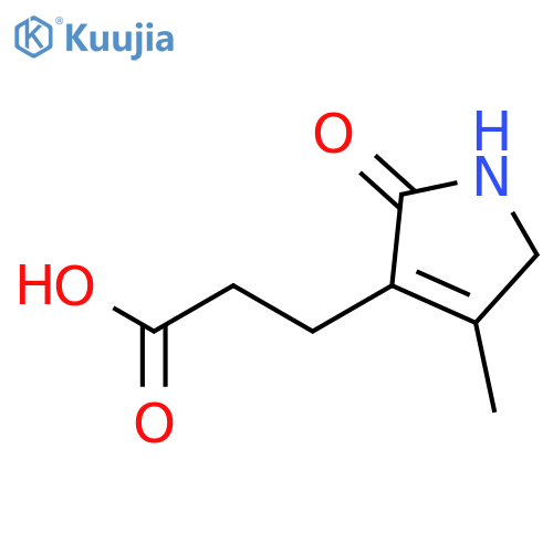 1H-PYRROLE-3-PROPANOIC ACID, 2,5-DIHYDRO-4-METHYL-2-OXO- structure