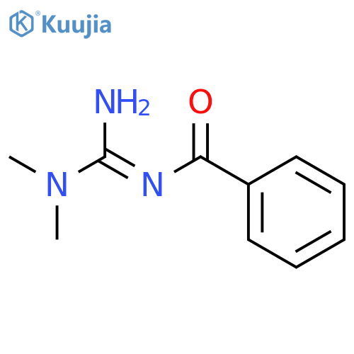 Benzamide, N-[amino(dimethylamino)methylene]- structure