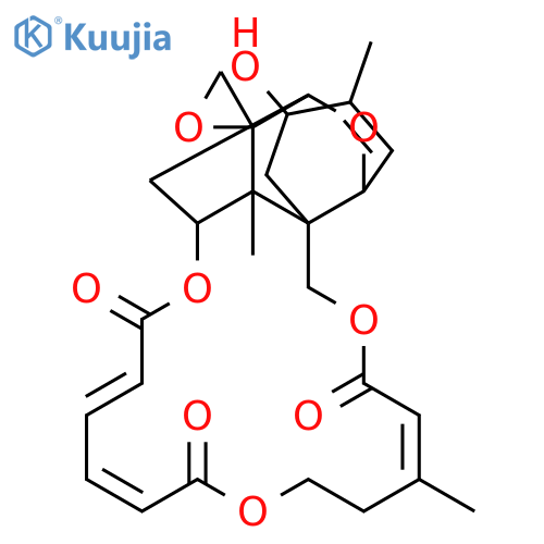 Verrucarin A,2',3'-didehydro-2'-deoxy-8-hydroxy-, (2'E,8S)- (9CI) structure