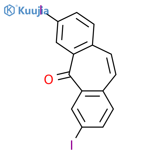 5H-Dibenzo[a,d]cyclohepten-5-one, 3,7-diiodo- structure
