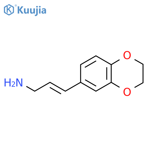 3-(2,3-dihydro-1,4-benzodioxin-6-yl)prop-2-en-1-amine structure