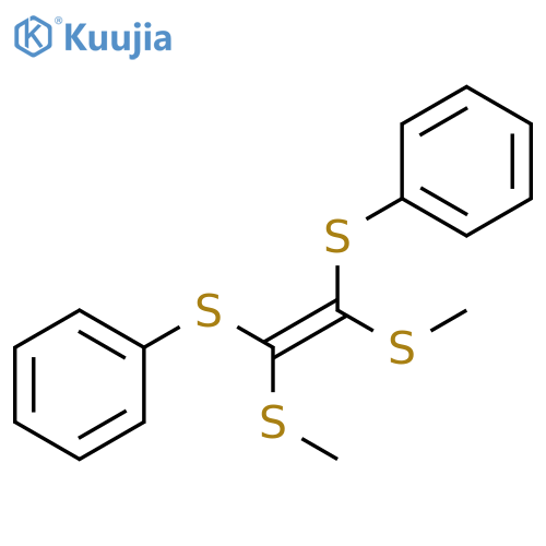 Benzene, 1,1'-[[1,2-bis(methylthio)-1,2-ethenediyl]bis(thio)]bis-, (Z)- structure