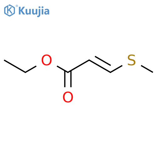 2-Propenoic acid, 3-(methylthio)-, ethyl ester structure