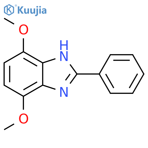 1H-Benzimidazole, 4,7-dimethoxy-2-phenyl- structure