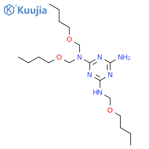 1,3,5-Triazine-2,4,6-triamine, tris(butoxymethyl)- structure