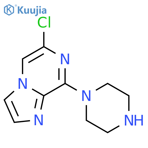 6-Chloro-8-(piperazin-1-yl)imidazo[1,2-a]pyrazine structure