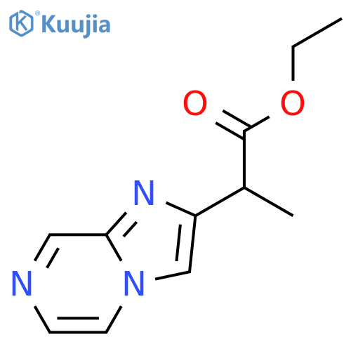 α-methyl-Imidazo[1,2-a]pyrazine-2-acetic acid ethyl ester structure