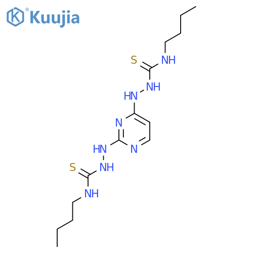 HYDRAZINECARBOTHIOAMIDE, 2,2'-(2,4-PYRIMIDINEDIYL)BIS[N-BUTYL- structure