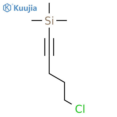 Silane,(5-chloro-1-pentyn-1-yl)trimethyl- structure