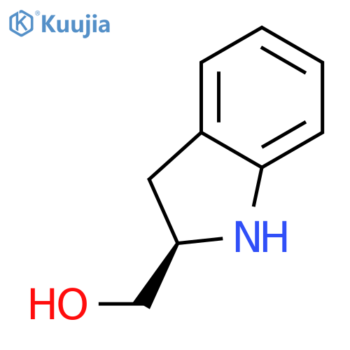 (2R)-2,3-dihydro-1H-indol-2-ylmethanol structure