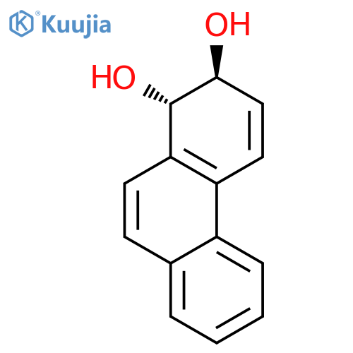 1,2-Phenanthrenediol, 1,2-dihydro-, (1S-trans)- structure