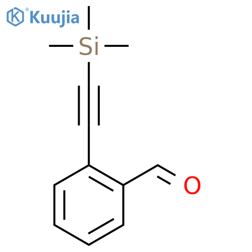 Benzaldehyde,2-[2-(trimethylsilyl)ethynyl]- structure
