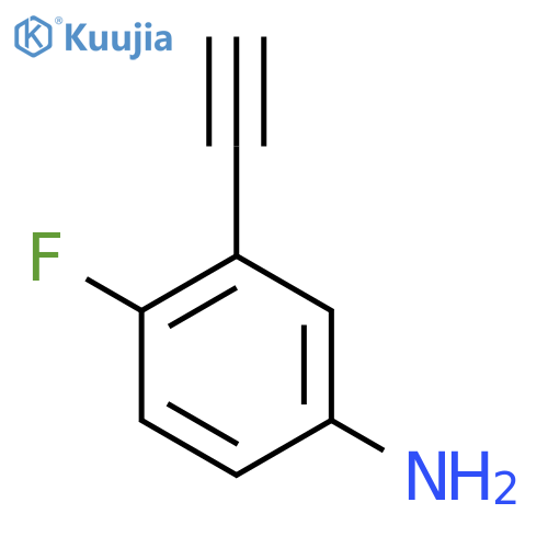 3-ethynyl-4-fluoro-aniline structure