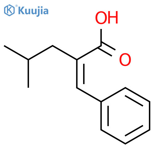 PENTANOIC ACID, 4-METHYL-2-(PHENYLMETHYLENE)-, (E)- structure