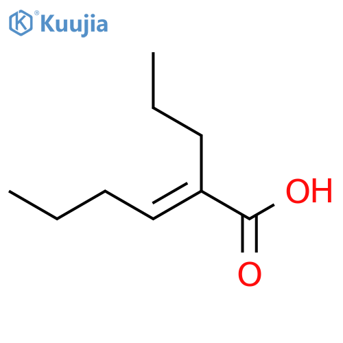 2-HEXENOIC ACID, 2-PROPYL-, (2E)- structure