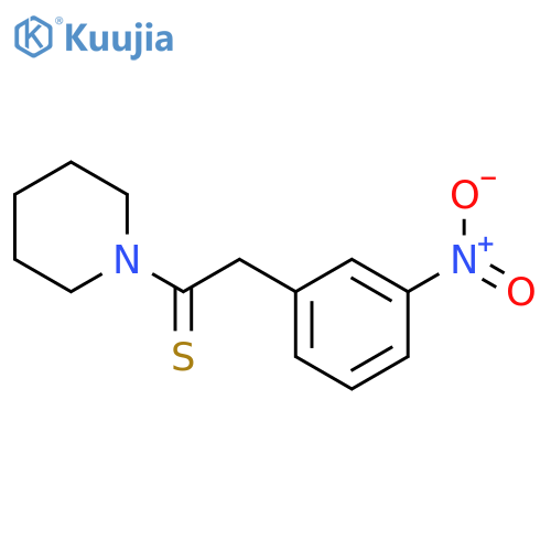 Piperidine, 1-[2-(3-nitrophenyl)-1-thioxoethyl]- structure