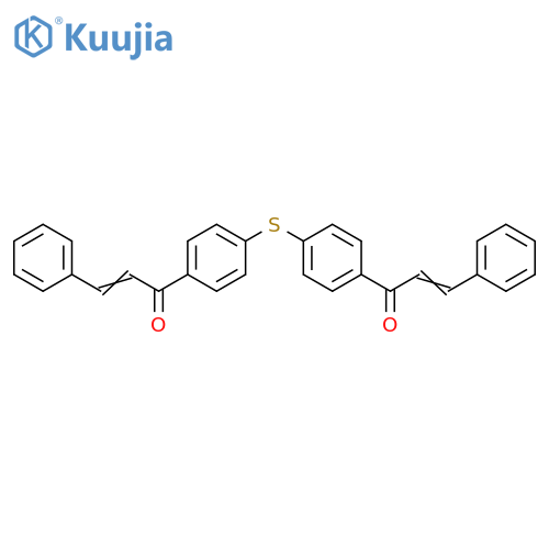 2-Propen-1-one, 1,1'-(thiodi-4,1-phenylene)bis[3-phenyl- structure