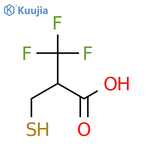 3,3,3-trifluoro-2-(sulfanylmethyl)propanoic acid structure