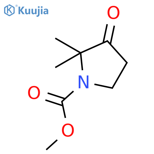methyl 2,2-dimethyl-3-oxopyrrolidine-1-carboxylate structure
