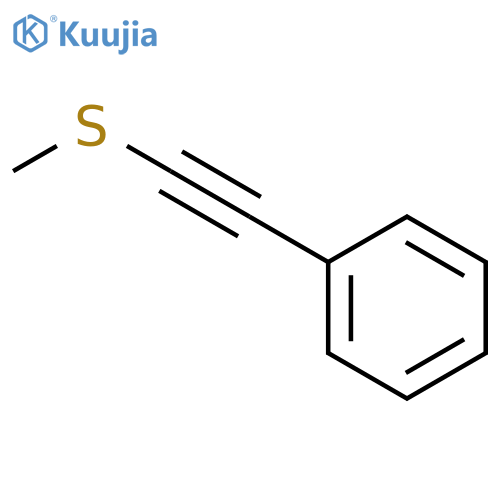 Benzene, [(methylthio)ethynyl]- structure