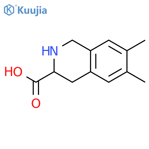 3-ISOQUINOLINECARBOXYLIC ACID, 1,2,3,4-TETRAHYDRO-6,7-DIMETHYL- structure