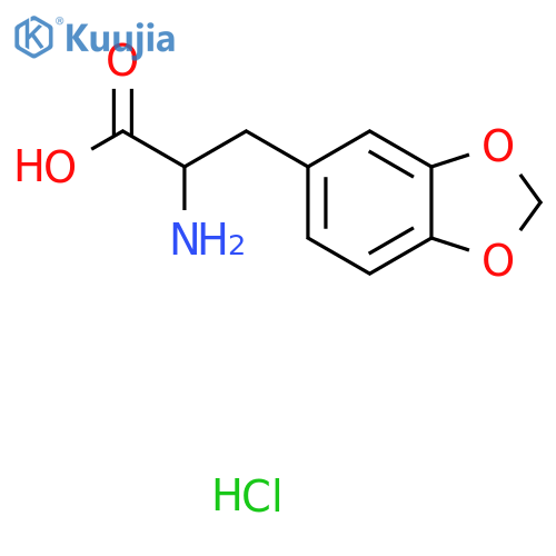 2-Amino-3-(benzo[d][1,3]dioxol-5-yl)propanoic acid hydrochloride structure