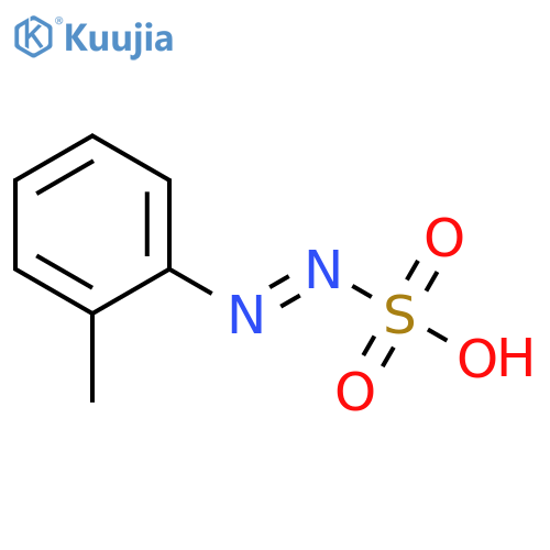 Diazenesulfonic acid, (2-methylphenyl)- (9CI) structure