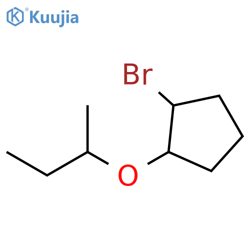 1-Bromo-2-(butan-2-yloxy)cyclopentane structure