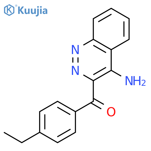 METHANONE, (4-AMINO-3-CINNOLINYL)(4-ETHYLPHENYL)- structure
