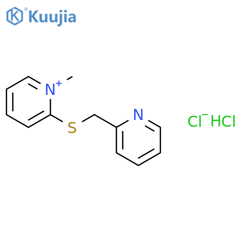 PYRIDINIUM, 1-METHYL-2-[(2-PYRIDINYLMETHYL)THIO]-, CHLORIDE, HYDROCHLORIDE structure