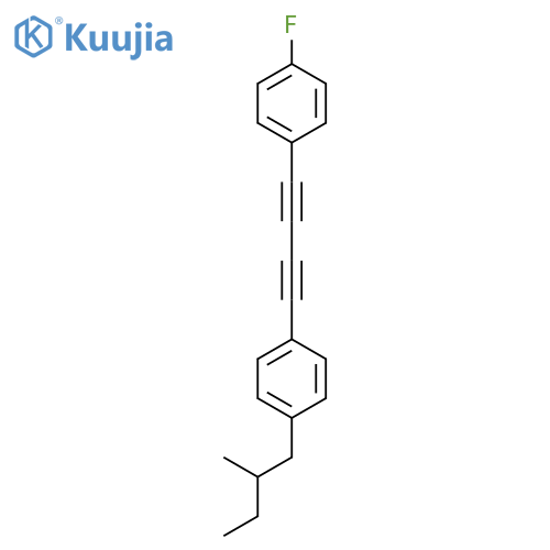 BENZENE, 1-FLUORO-4-[4-[4-(2-METHYLBUTYL)PHENYL]-1,3-BUTADIYNYL]- structure