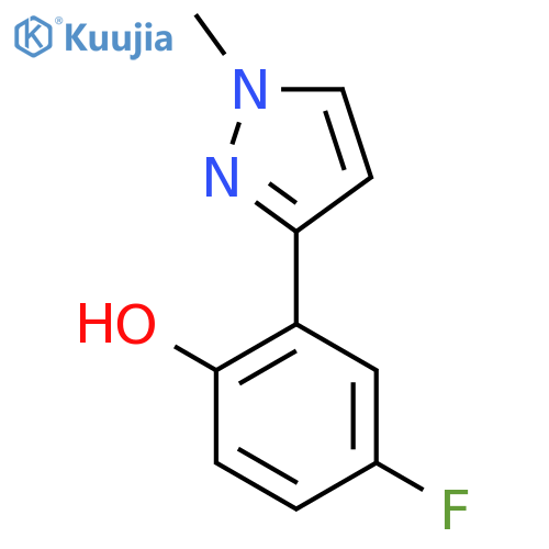 4-Fluoro-2-(1-methyl-1H-pyrazol-3-YL)phenol structure
