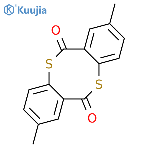 6H,12H-Dibenzo[b,f][1,5]dithiocin-6,12-dione, 2,8-dimethyl- structure