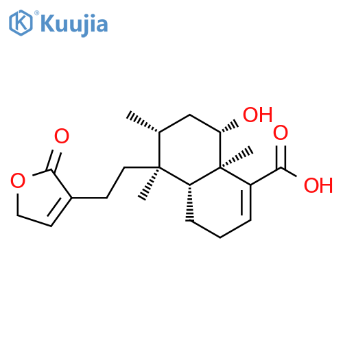 6α-Hydroxycleroda-3,13-dien- 16,15-olid-18-oic acid structure