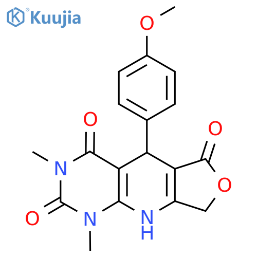 8-(4-methoxyphenyl)-11,13-dimethyl-5-oxa-2,11,13-triazatricyclo7.4.0.0^{3,7}trideca-1(9),3(7)-diene-6,10,12-trione structure