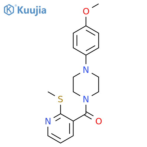 1-(4-Methoxyphenyl)-4-[2-(methylsulfanyl)pyridine-3-carbonyl]piperazine structure