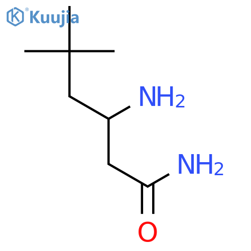 3-amino-5,5-dimethylhexanamide structure