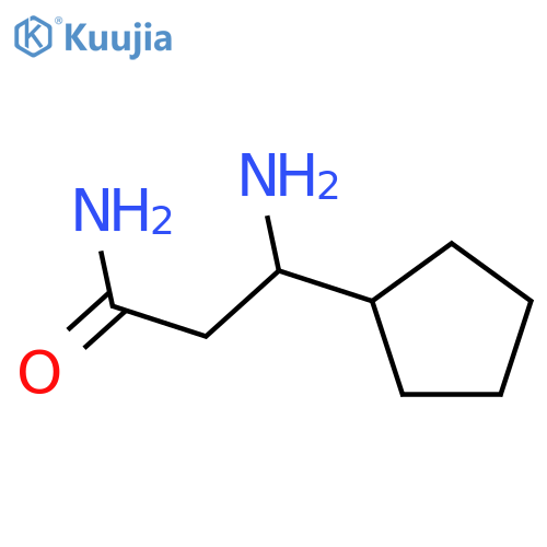 3-amino-3-cyclopentylpropanamide structure