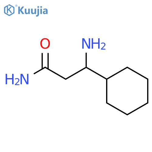 3-amino-3-cyclohexylpropanamide structure