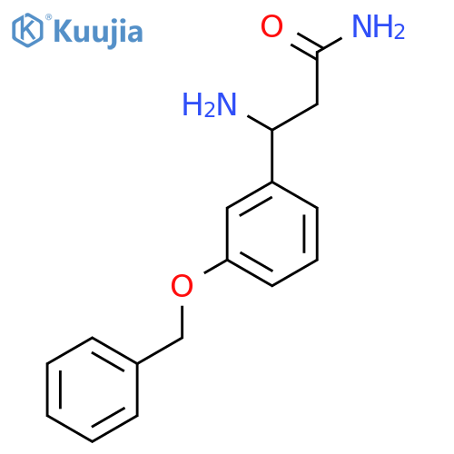 3-amino-3-3-(benzyloxy)phenylpropanamide structure
