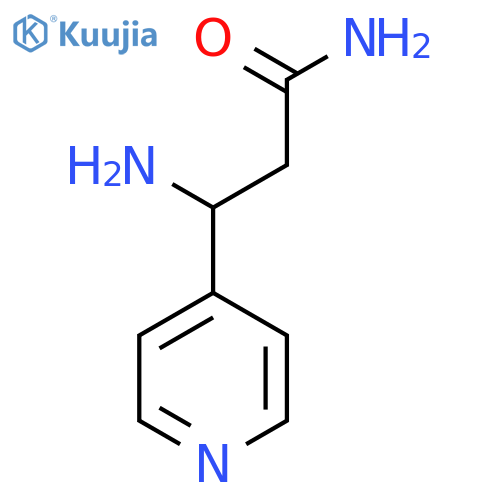 3-Amino-3-(pyridin-4-yl)propanamide structure