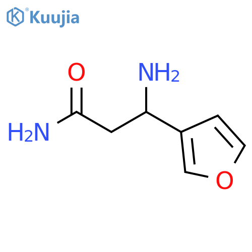 3-amino-3-(furan-3-yl)propanamide structure