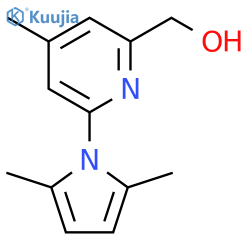 2-Pyridinemethanol, 6-(2,5-dimethyl-1H-pyrrol-1-yl)-4-methyl- structure