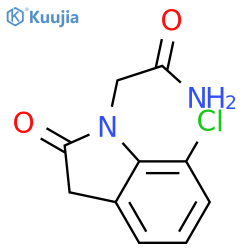 1H-Indole-1-acetamide, 7-chloro-2,3-dihydro-2-oxo- structure