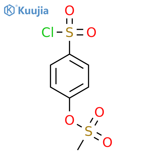 BENZENESULFONYL CHLORIDE, 4-[(METHYLSULFONYL)OXY]- structure