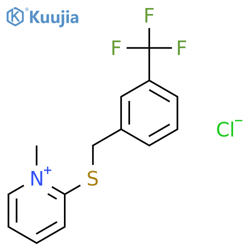 Pyridinium, 1-methyl-2-[[[3-(trifluoromethyl)phenyl]methyl]thio]-, chloride structure
